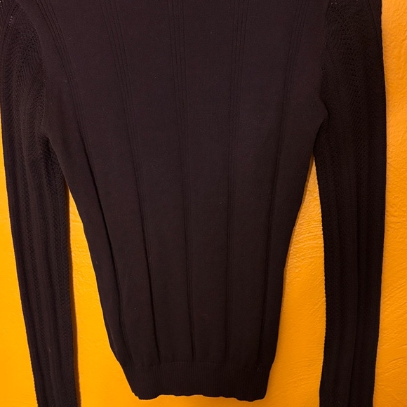PAIGE Elegant Black Knit Claire Top High end rare find. - Picture 7 of 7